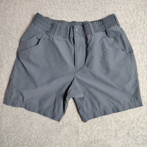 Simms Shorts Women's Size 28 Blue Nylon Fishing Hiking Outdoor Performance - Picture 1 of 11